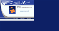 Desktop Screenshot of internationaljournalofaudiology.com