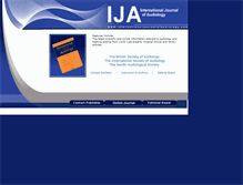 Tablet Screenshot of internationaljournalofaudiology.com